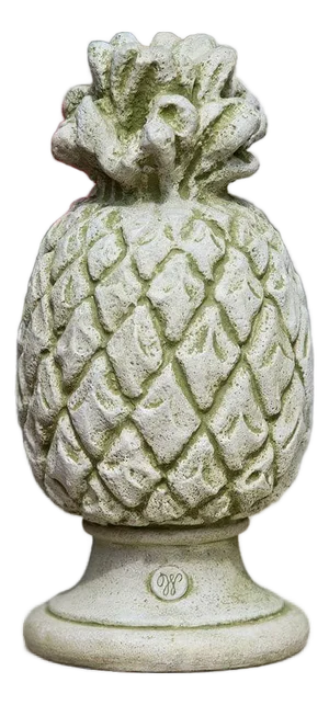 Williamsburg Pineapple Finial American Green Concrete Statue