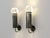 1970s Brass and Acrylic Glass Wall Lights by Gaetano Sciolari for Sciolari, 1970s, Set of 2 For Sale - Image 5 of 8