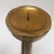 Metal Large Brass Japanese Candlesticks on a Round Scalloped Base and Top For Sale - Image 7 of 13