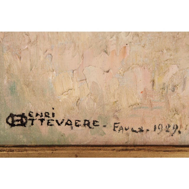 European Impressionist Landscape Painting by Henri Ottevaere (1870-1944) For Sale - Image 9 of 11