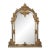 Neoclassical Revival Champagne Gold Large Mirror With Urn and Floral Pediment For Sale