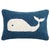 Traditional White Whale Hook Pillow, 12" x 8" For Sale - Image 3 of 3