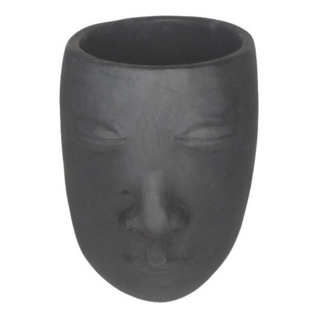 2010s Contemporary Oaxacan Barro Sculptural Face Art/Coffee Cup For Sale - Image 5 of 7