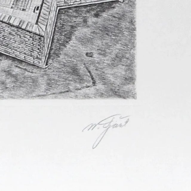 Artist: Walter Tjart, Russian/American (1935 - ) Title: New York: The Statue of Liberty Year: circa 1980 Medium: Etching,...