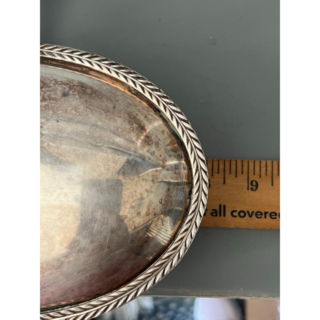 Early 20th Century Silver Plate Silent Butler or Crumb Catcher For Sale - Image 5 of 8