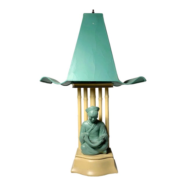 Vintage 1950s Buddha Lamp For Sale