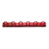 Vintage Red Six-Hook Wall Coat Rack from Kartell, Italy For Sale