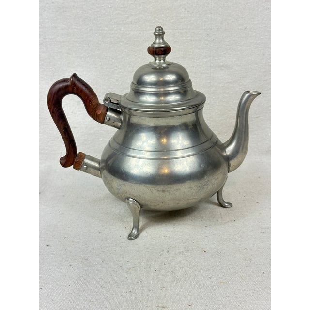 1970s Vintage Stieff Pewter Teapot For Sale - Image 5 of 9