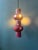 Vintage Pink-Purple Ceramic Pendant Lamp, West Germany For Sale - Image 5 of 13