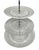 Vintage 3-Tier Pressed Glass Serving Stand For Sale In Birmingham - Image 6 of 12