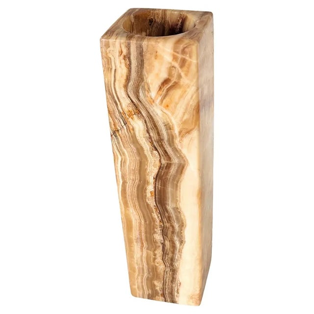 Beige Large Italian Onyx Vase, 1970s For Sale - Image 8 of 8