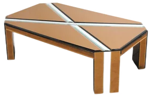Italian Mirrored Coffee Table, 1970s