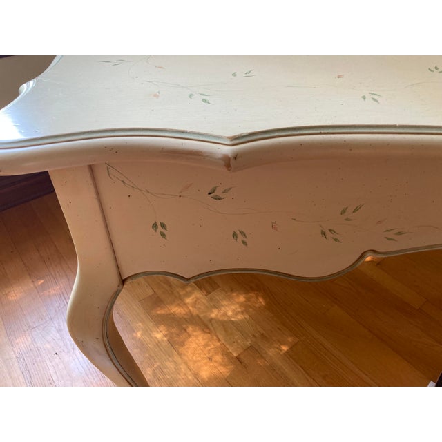 French Country Birchwood Large Desk For Sale - Image 10 of 17