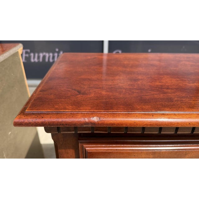 Pair of Chippendale Style Three Drawer Nightstands For Sale - Image 11 of 13