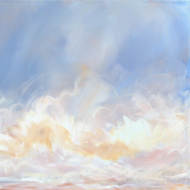 Wind in Our Hair - Original Large Atmospheric Rural Landscape Acrylic and Graphite Painting by Jodi Miller For Sale In Los Angeles - Image 6 of 9