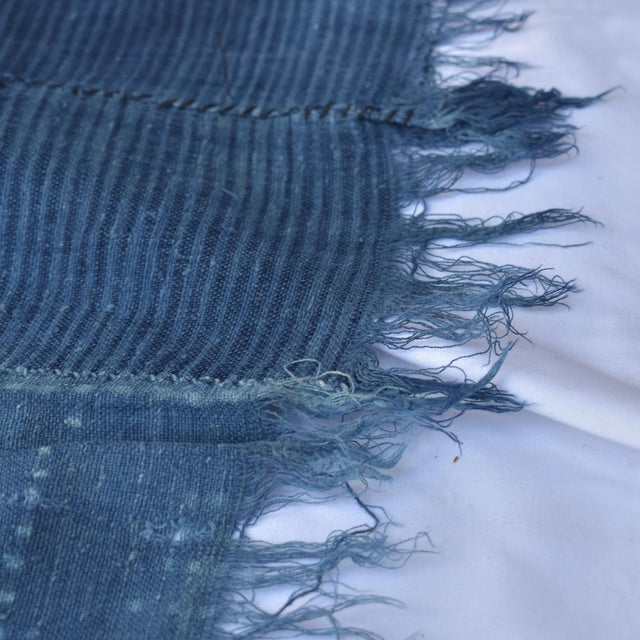 Early 20th Century Indigo Textile Dogon or Mossi 54x37Inch For Sale In Denver - Image 6 of 9