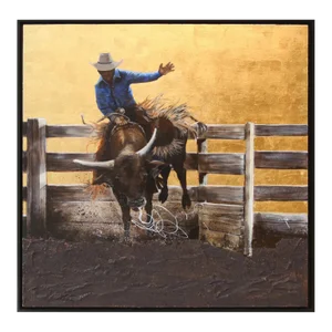 Impressionist Figurative Painting, "Final 8 Seconds"