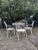 Garden Table and Chairs, Set of 5 For Sale - Image 3 of 8