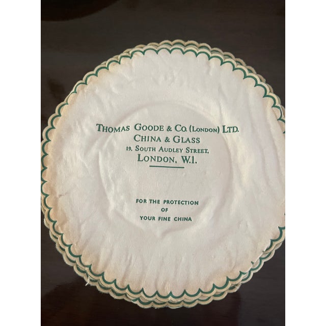 Minton T-Goode 22k Gold Plated 6 Dessert Plates With 6 Demitasse Cups & Saucers For Sale - Image 4 of 5