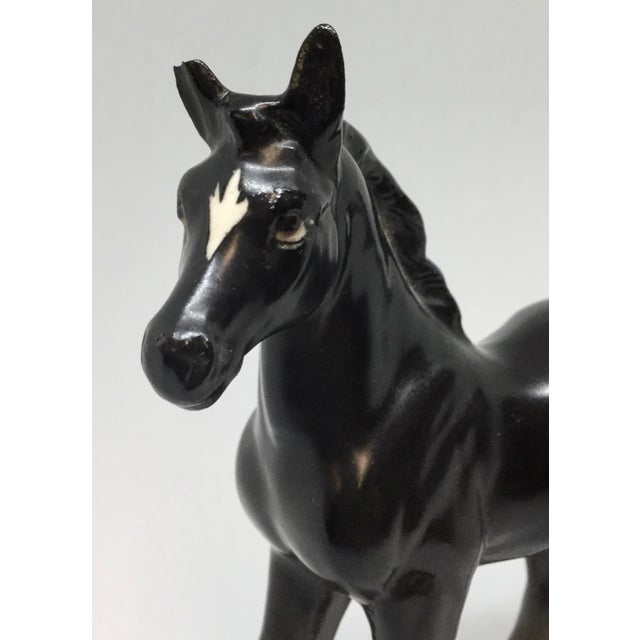 Mid Century Bone China Colt Horse Figurine | Chairish