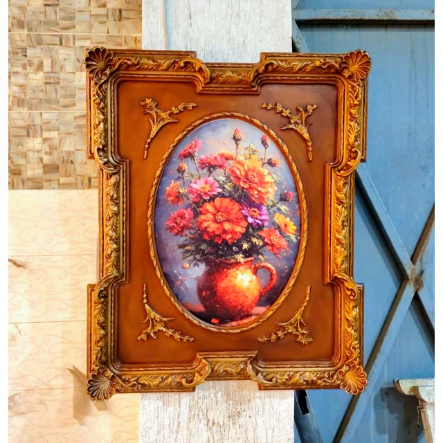 Bring timeless European elegance to your home with this decorative floral artwork featuring a lush arrangement of colorful...