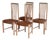 Set of 4 Danish Modern Kvist Dining Chairs in Beech With Leather Seats For Sale