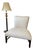 Vintage Barbara Barry for Baker Cream Upholstered Slipper Chair For Sale