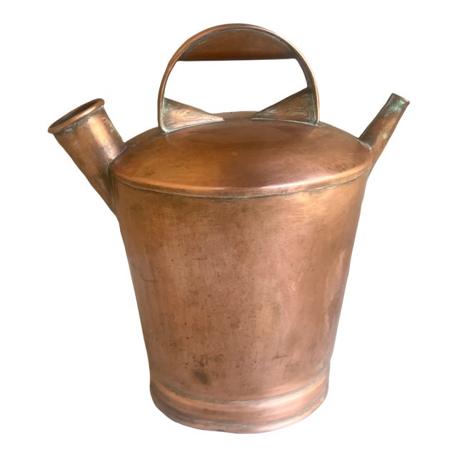 Antique French Copper Watering Can, 19th Century For Sale