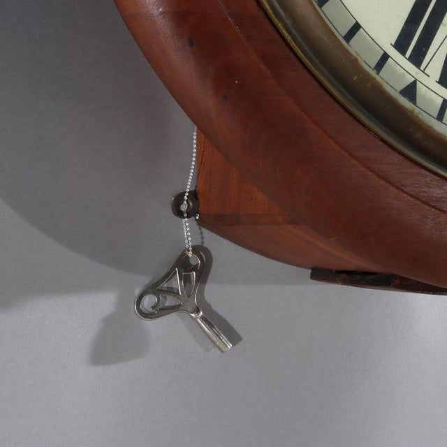 Oversized Antique A. J. Riggs Hammersmith Victorian Walnut Bankers Clock 19thC For Sale - Image 4 of 12