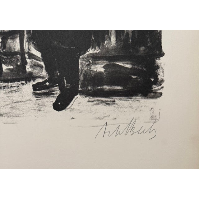 Expressionism Arbit Blatas, Lithuanian French Artist Arbit Blatas Lithograph Chaim Soutine Ecole D'Paris, 1962 For Sale - Image 3 of 6