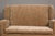 Vintage English Upholstered Loveseat with Out-Scrolling Arms and Casters For Sale In Atlanta - Image 6 of 12