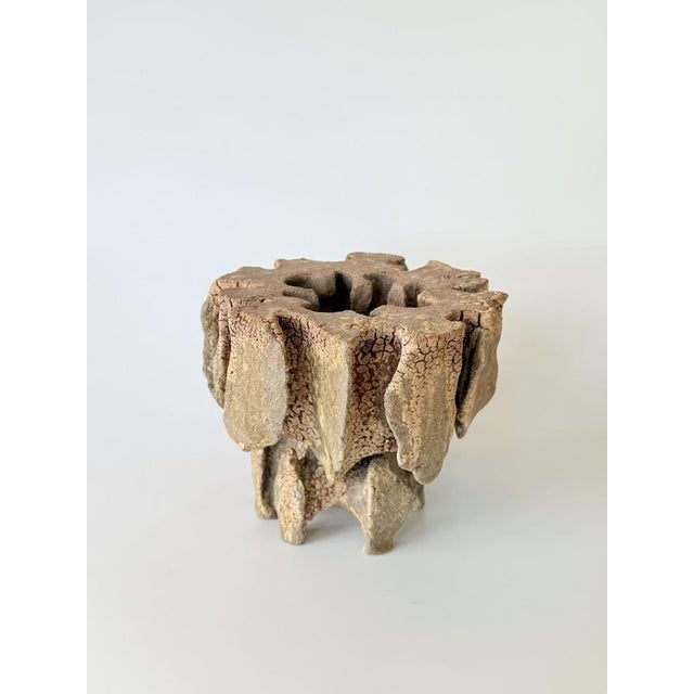 Contemporary Geoma Kurinuki Sculpture by Pellizco Cerámica For Sale - Image 3 of 6