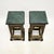 Antique Chinoiserie Lacquered Side Tables with Marble Tops, 1950s, Set of 2 For Sale - Image 4 of 10