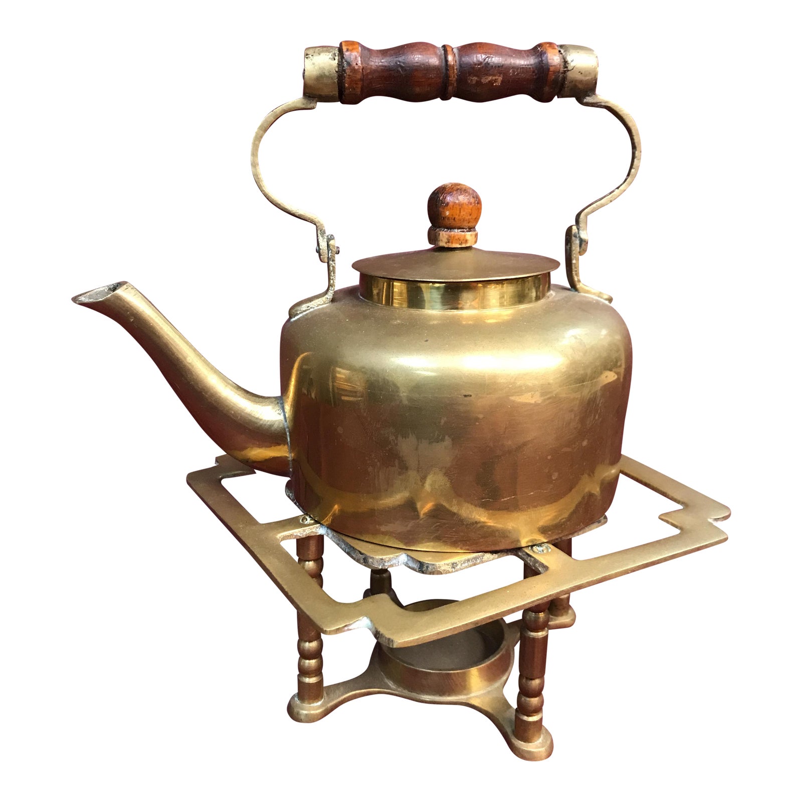 Vintage Brass Teapot and Candle Warmer Chairish