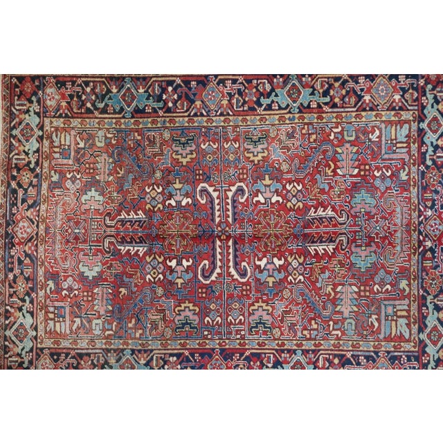 Traditional Vintage Heriz Rug 6'5'' x 8'3'' For Sale - Image 3 of 11