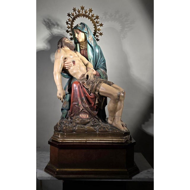 19th Century Sculpture The Pieta, 1800s For Sale - Image 10 of 18