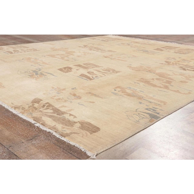 Textile Vintage Indian Rug - 08'00 X 09'09 For Sale - Image 7 of 9