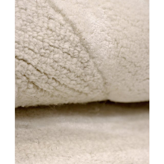 Transitional Edgy Hand-Tufted Cream Area Rug- 6' 0'' X 6' 0'' For Sale - Image 3 of 5