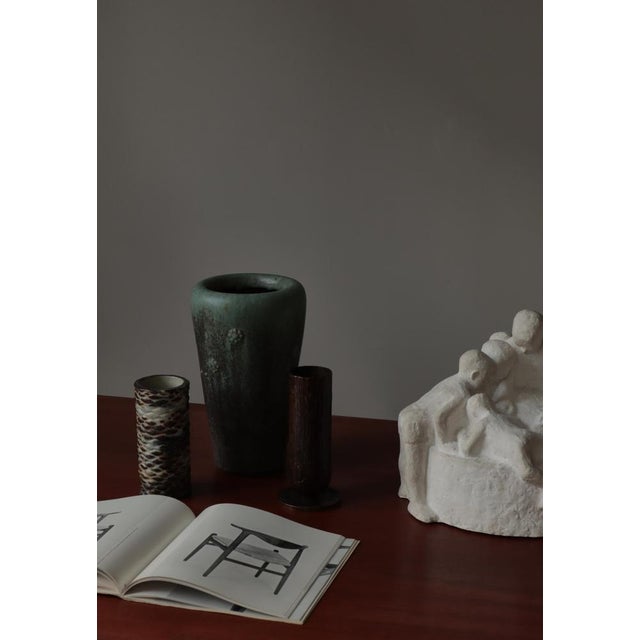 Large Art Deco Stoneware Vase by Arne Bang, 1930s For Sale - Image 14 of 15