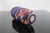 Chinese Animal & Bird Carved Overlay Red & Blue Peking Glass Snuff Bottle For Sale - Image 12 of 14