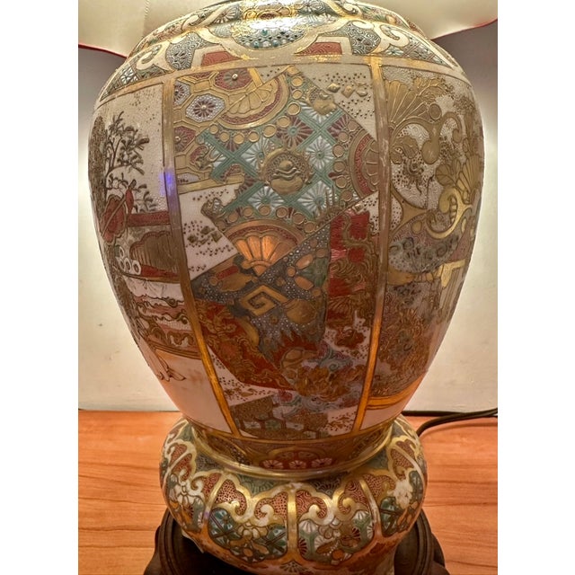 Late 19th Century Antique Chinese Lamp Handpainted With Family Scenes For Sale In New York - Image 6 of 11