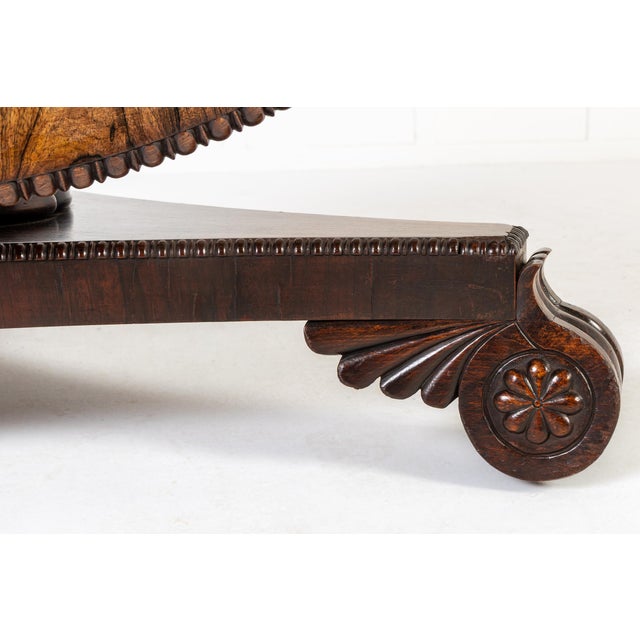 Wood Antique Scottish Regency Rosewood Centre Table, 1800s For Sale - Image 7 of 13