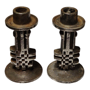 1970s Olav Joff Brutalist Candlesticks for Spode - A Pair
