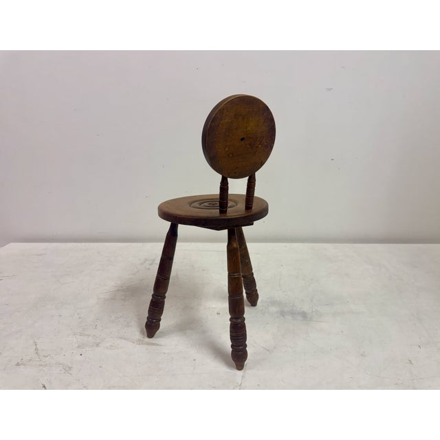French Carved Oak Chair in the style of Charles Dudouyt, 1950s For Sale - Image 6 of 15