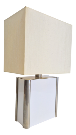 Art Deco Table Lamp in Metal and Acrylic by Milo Baughman, 1960s
