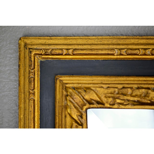 Carvers' Guild Spanish Panel Mirrors — 33x45 — Antique Gold Leaf — Near Mint Pair For Sale - Image 12 of 18