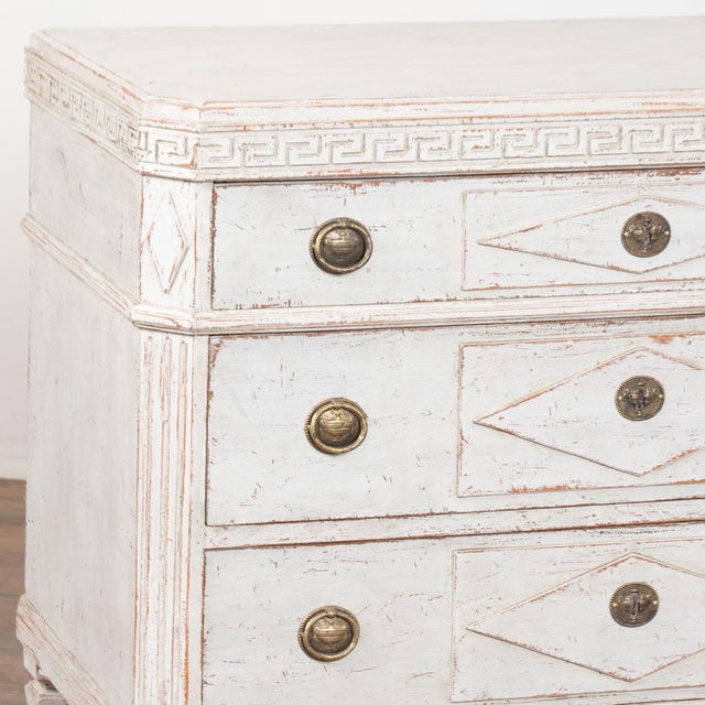 19th Century Gustavian White Pair of Chest of Drawers For Sale - Image 9 of 14