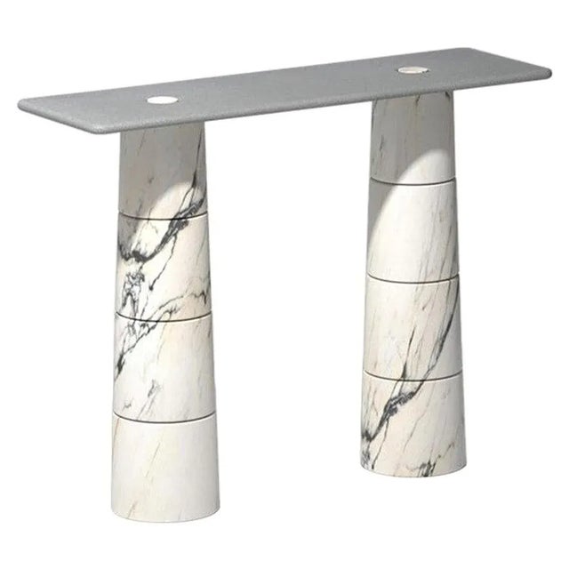 Green Marble Console Table by Samuele Brianza For Sale - Image 8 of 8