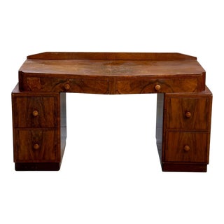 Early 20th Century English Art Deco Vanity Table For Sale