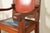 Brown Harden Furniture Style Antique Arts & Crafts Carved Oak Library Chairs, Pair For Sale - Image 8 of 12